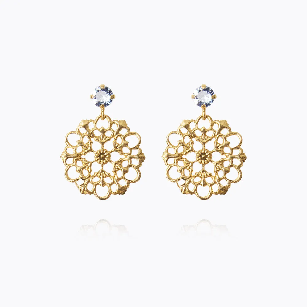 Andrea Earrings / Light Sapphire