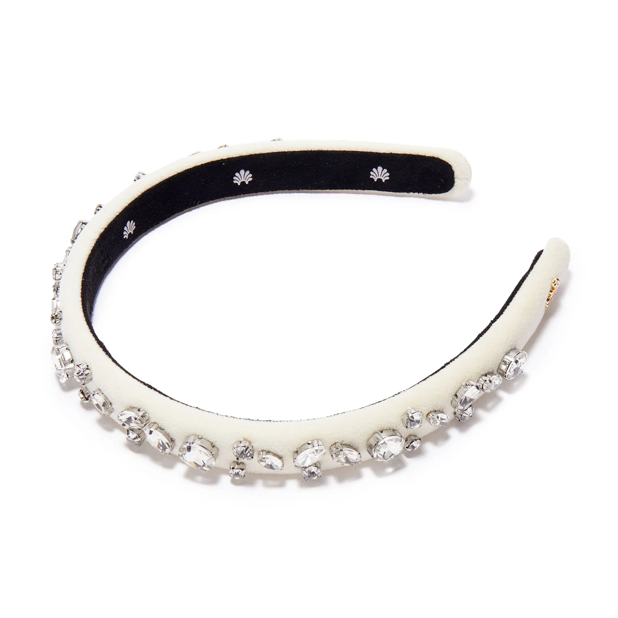 APRIL DIAMOND MIXED CRYSTAL VELVET GIGI HEADBAND