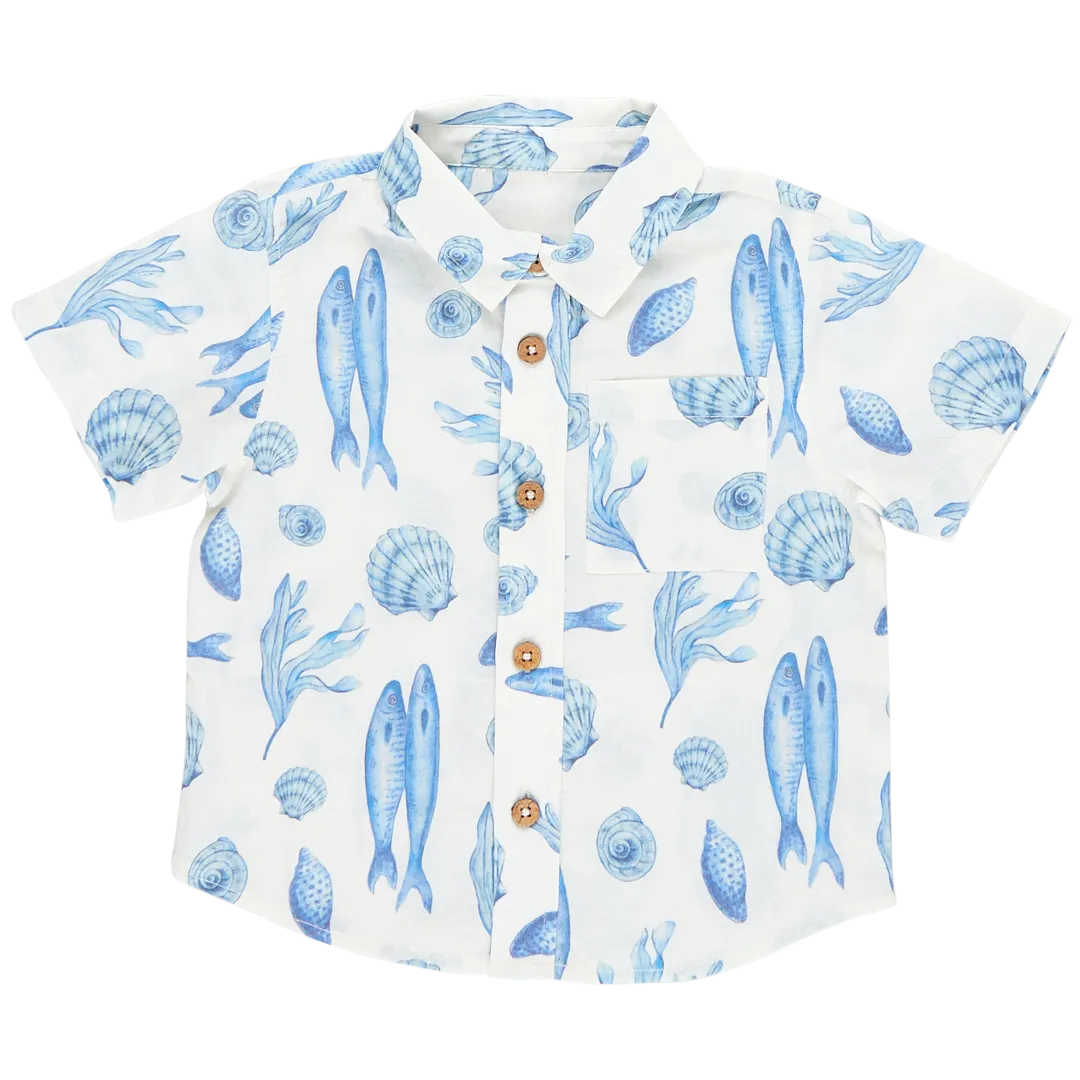 Blue Rooster Boys Jack Shirt - Lisbon Coast