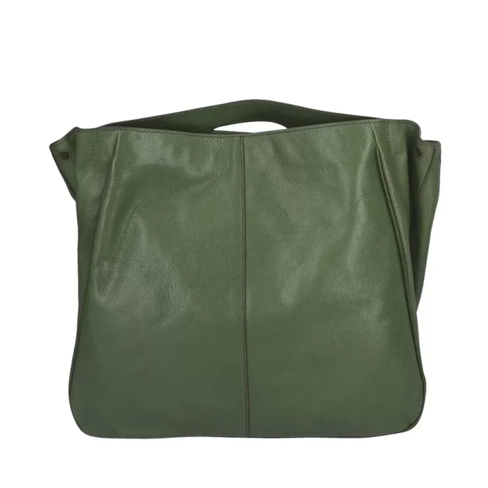 Borsa Donna a Mano con Tracolla THE BRIDGE linea Elisabetta in Pelle Verde