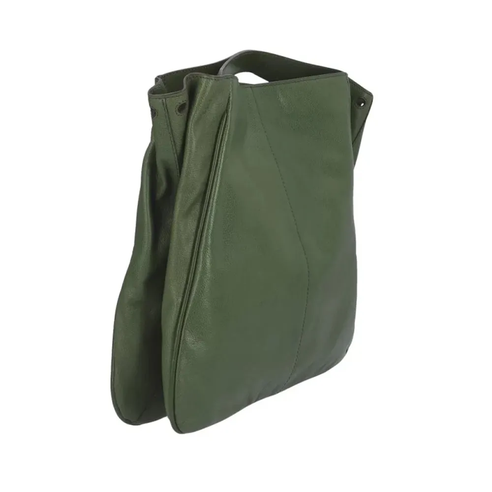 Borsa Donna a Mano con Tracolla THE BRIDGE linea Elisabetta in Pelle Verde