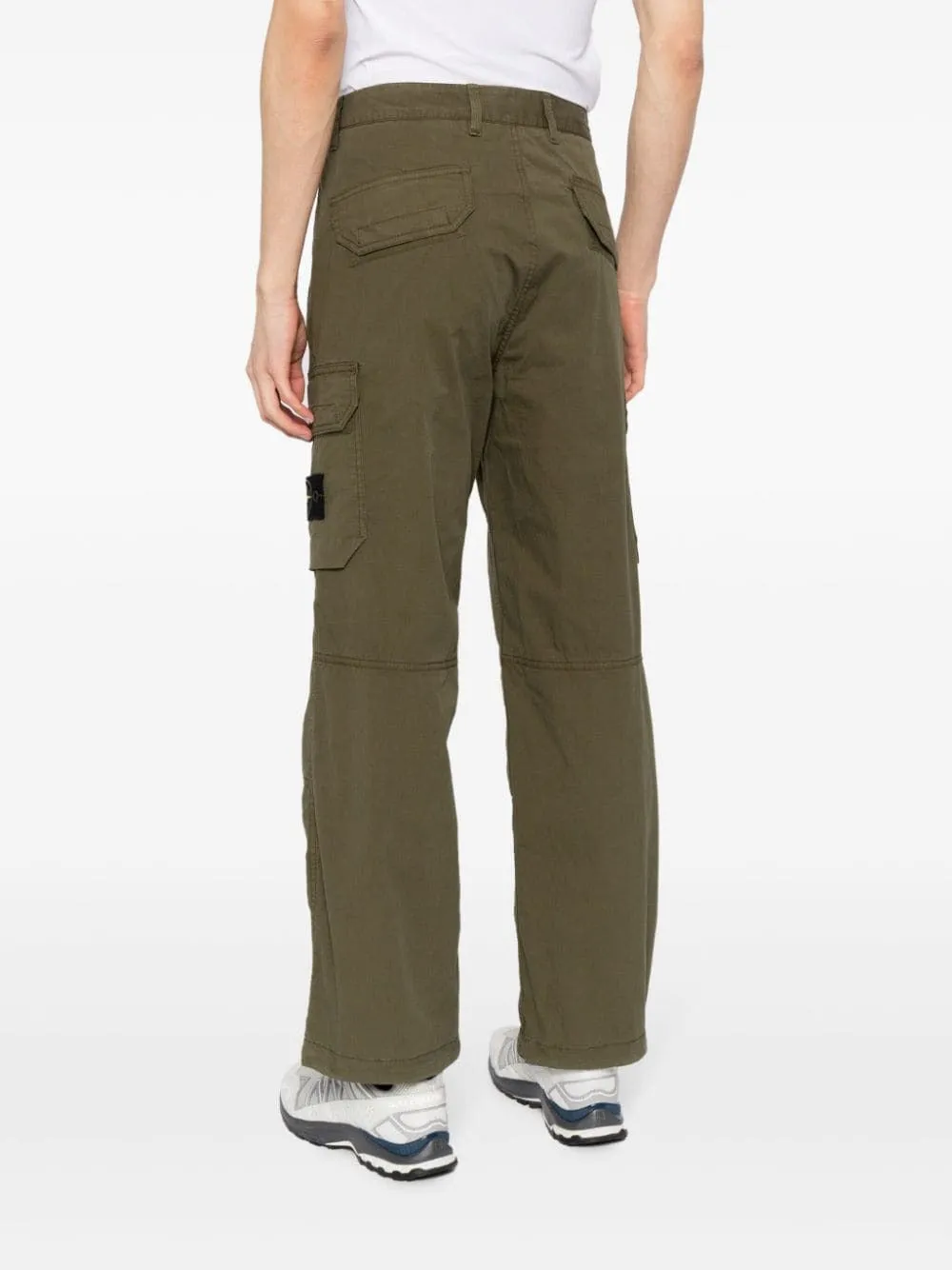 COMPASS-APPLIQUE CARGO TROUSERS