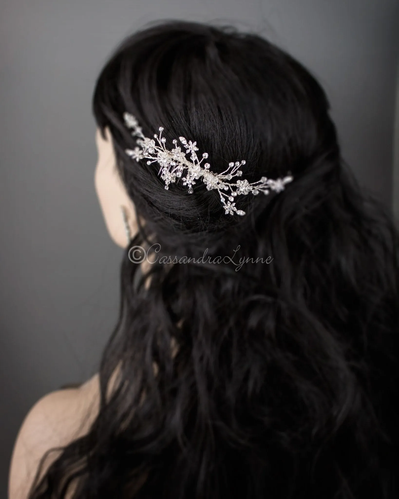 Delicate Crystal Bridal Hair Comb