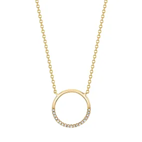 Diamond Circle Necklace