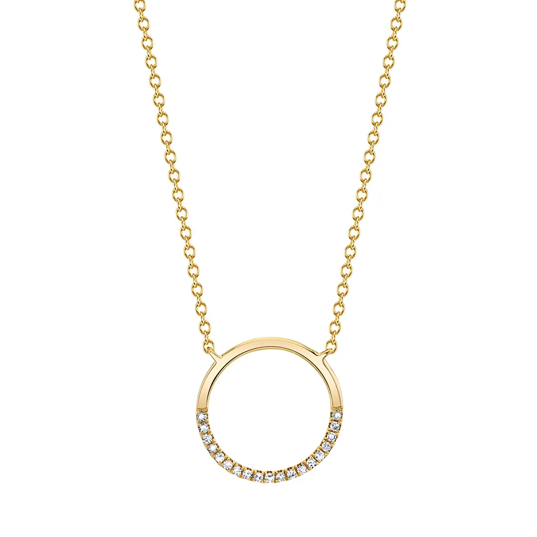 Diamond Circle Necklace