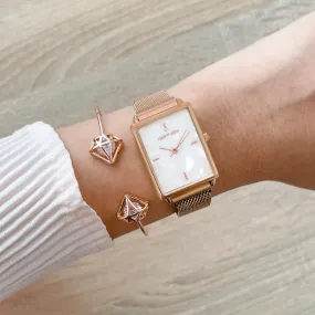 Donite Rosegold Watch Bracelet Stack