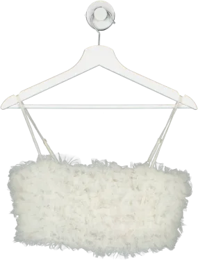 dyspnea White Riff Raff Crop Top UK M