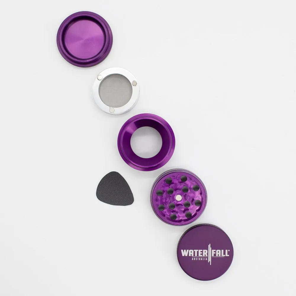 Four-Part Aluminium Grinder with Removable Screen - Matte Dark Purple (43mm)