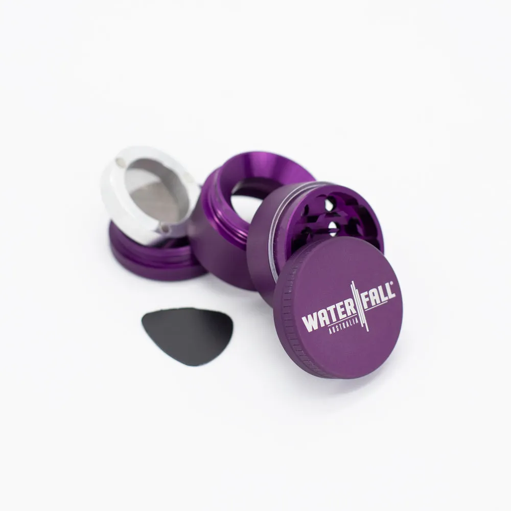 Four-Part Aluminium Grinder with Removable Screen - Matte Dark Purple (43mm)