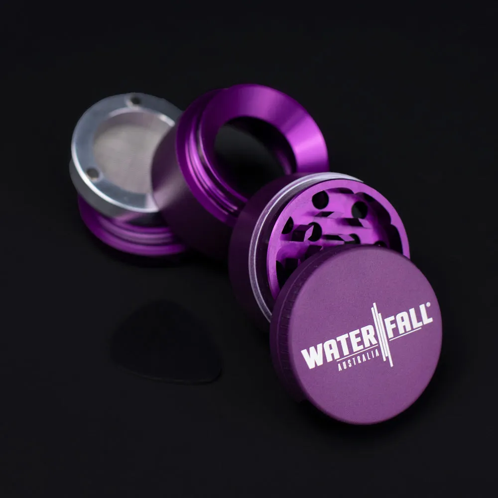 Four-Part Aluminium Grinder with Removable Screen - Matte Dark Purple (43mm)