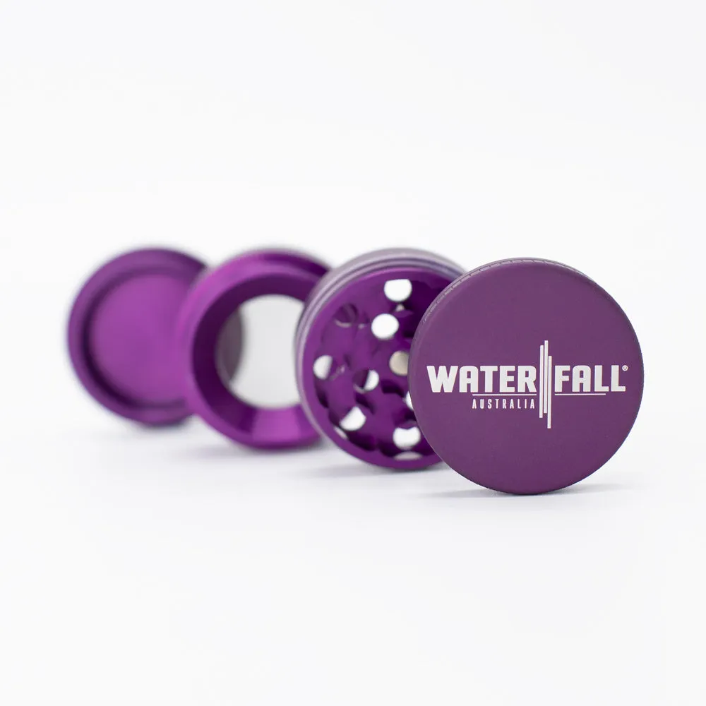 Four-Part Aluminium Grinder with Removable Screen - Matte Dark Purple (43mm)