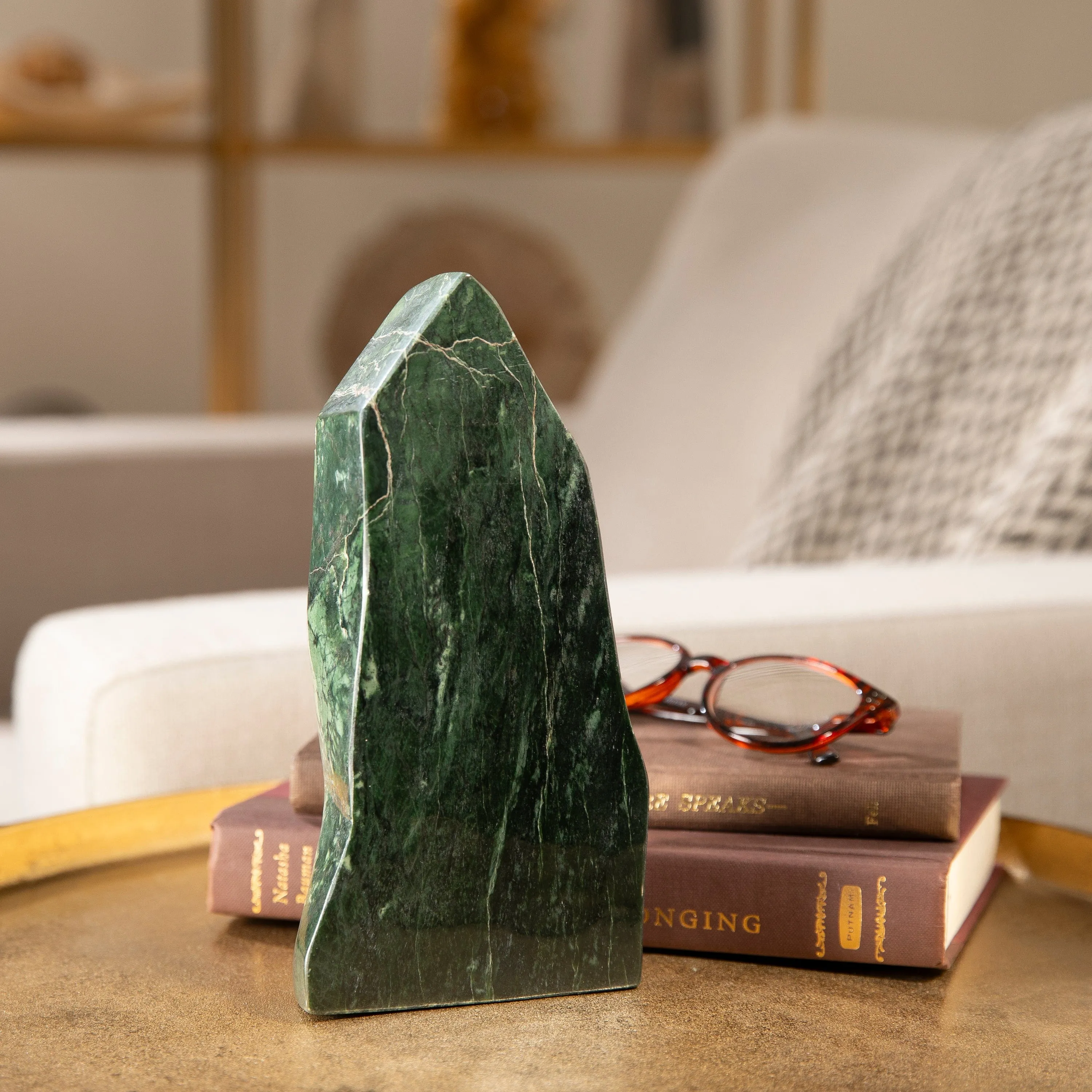 Freeform Nephrite Jade Tower from Afghanistan - 8.5 / 5 lbs