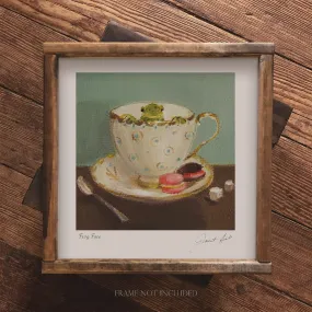 Frog Face Art Print by Janet Hill