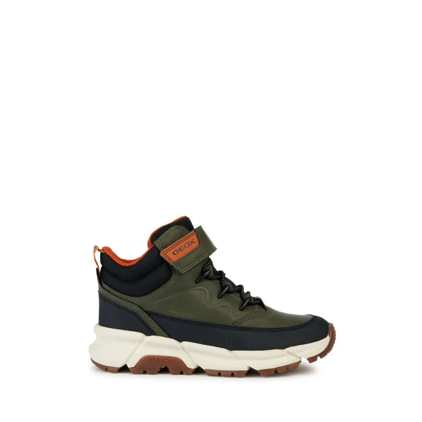 GEOX SCARPONCINO J FLEXYPER PLUS J36LCG MILITARE-ARANCIO