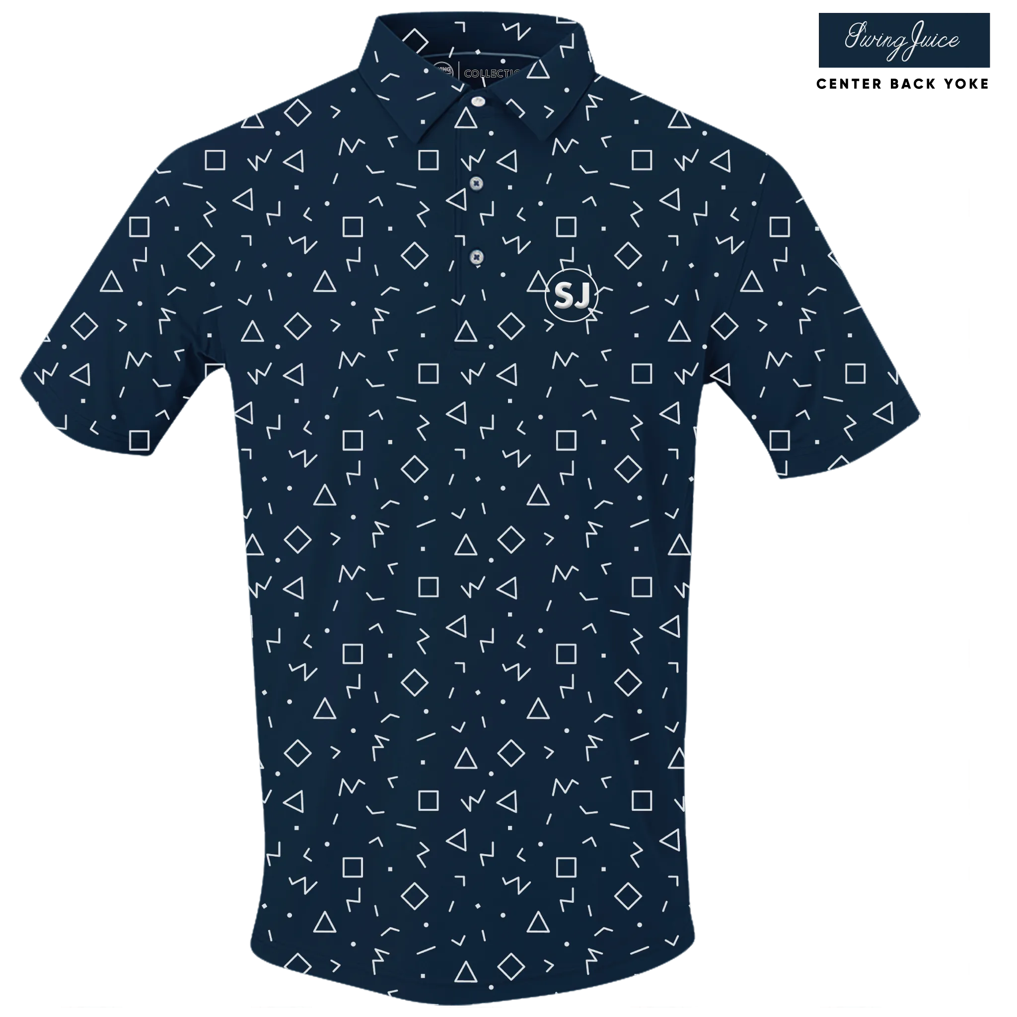 Golf Memphis Geometric Men's Polo