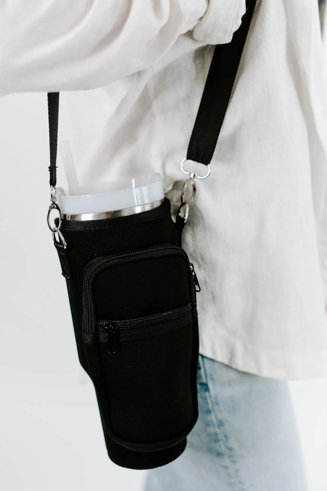 Hands Free Crossbody Tumbler Holder