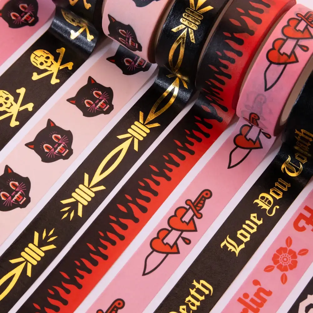 Hellcats USA Washi Style Paper Tape - Skull & Crossbones