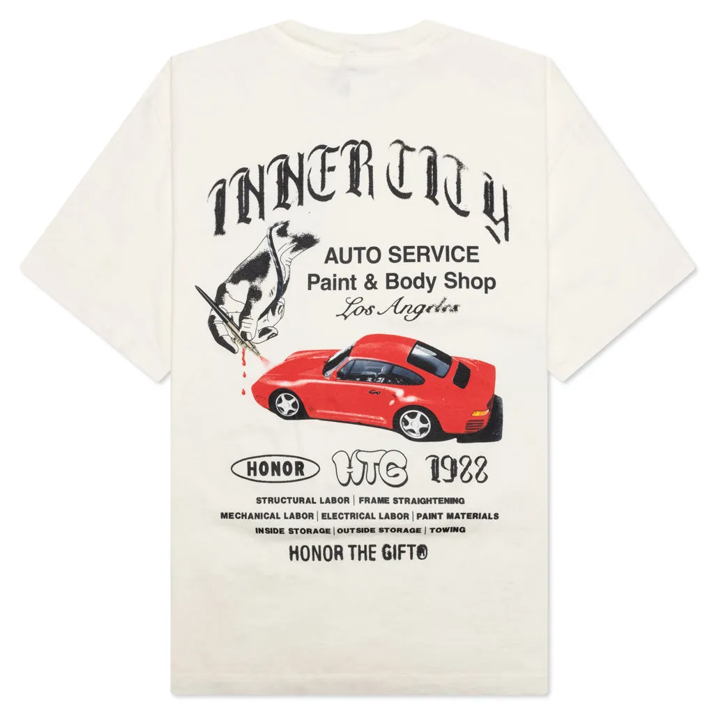 Inner City Auto Service S/S Tee - Bone