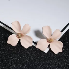 Korean Cute Colorful Flower Stud Earring - 4 Colors