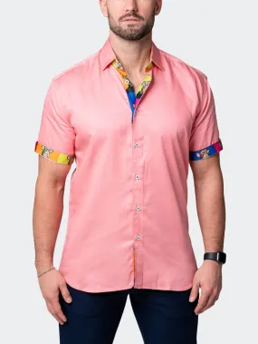 Maceoo Stretch Short-Sleeve Shirt | Galileo Pazole Pink