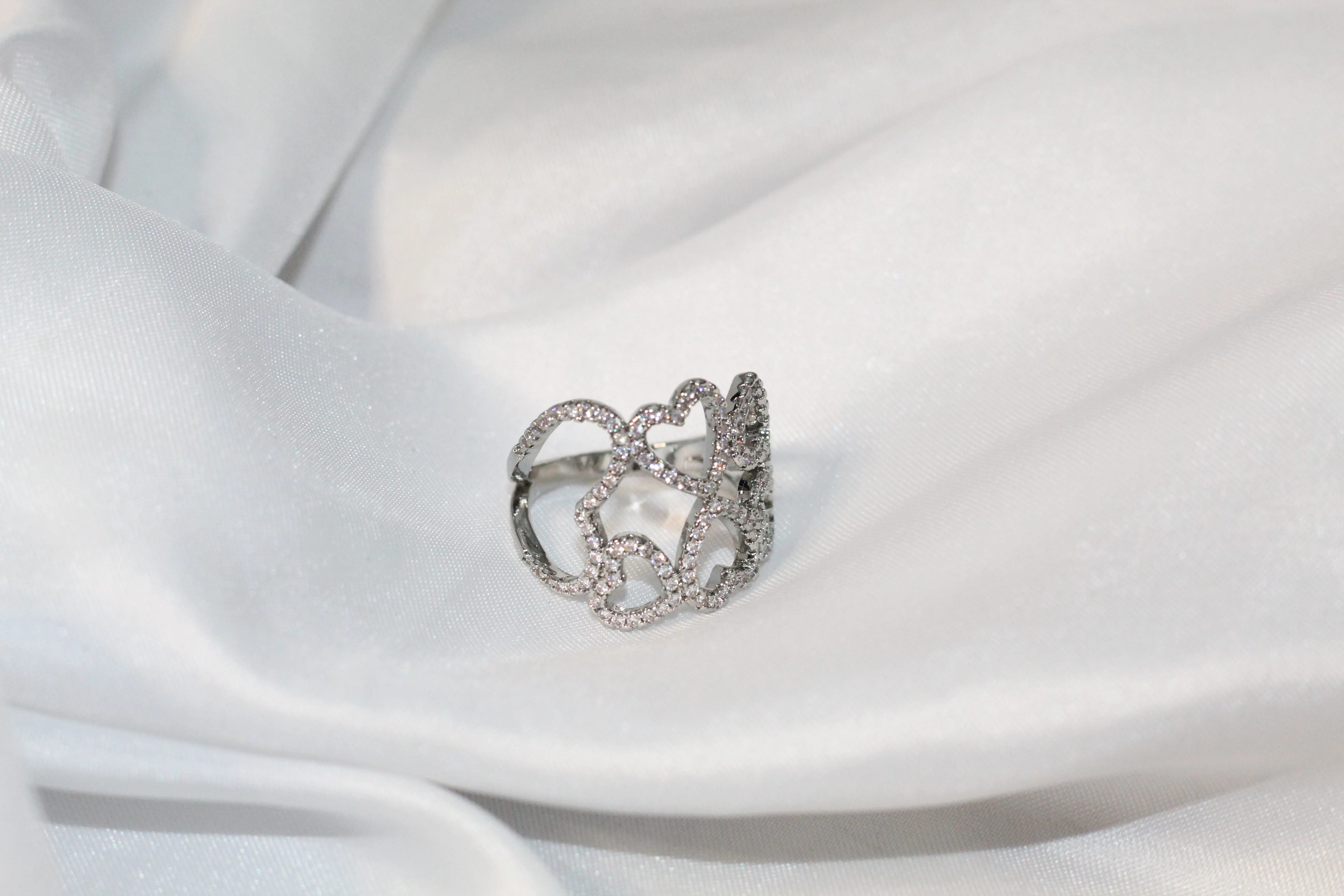 Mila Silver Heart Ring