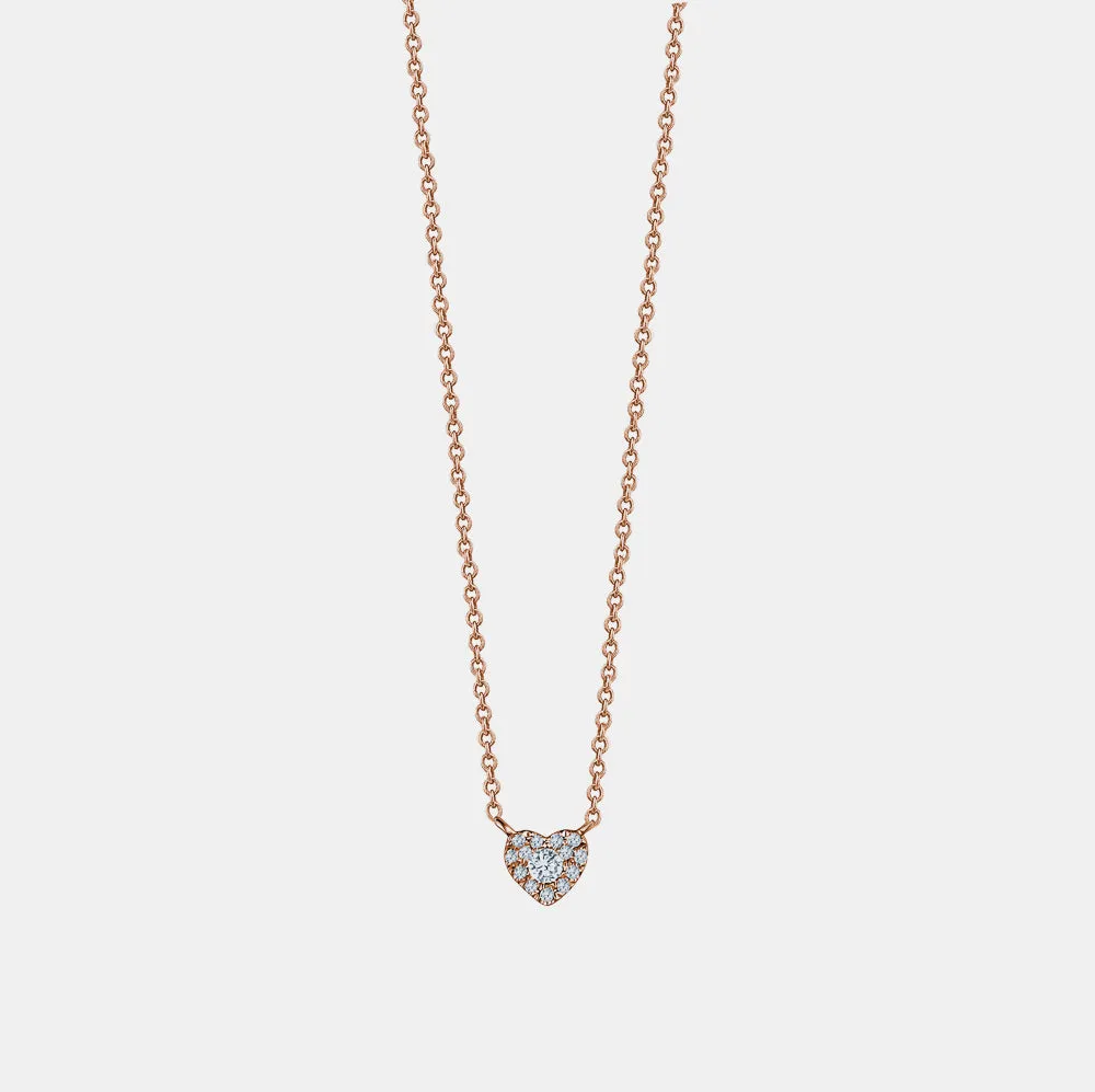 Mini Diamond Heart Necklace