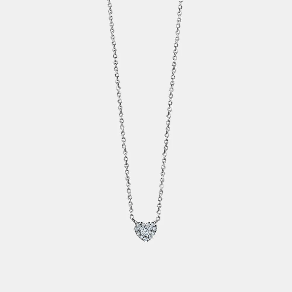 Mini Diamond Heart Necklace