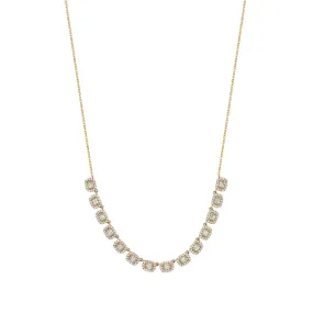 Multiple Diamond Baguette Necklace