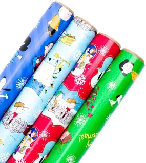 New Beautiful Christmas Wrapping Paper Bundle