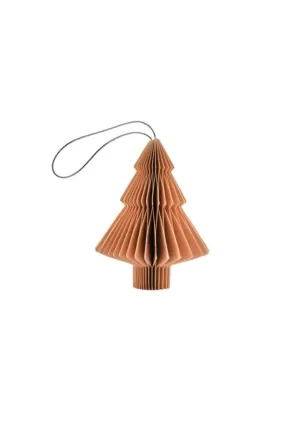 Nordic Rooms - Christmas Ornament - Paper Tree - 10cm - Clay