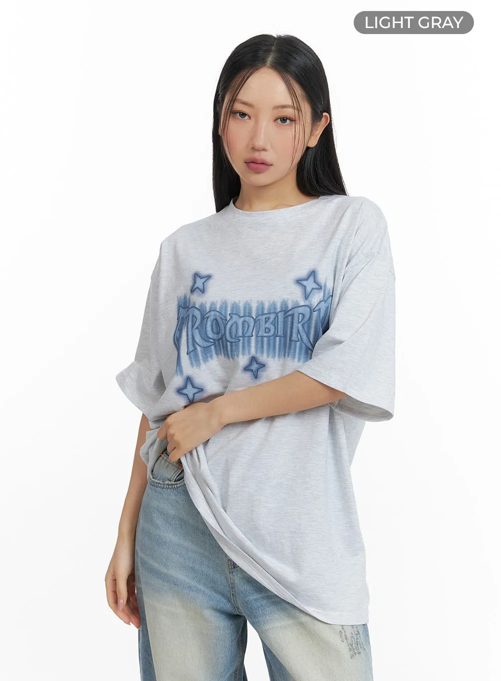 Oversized Lettering Tee CM418