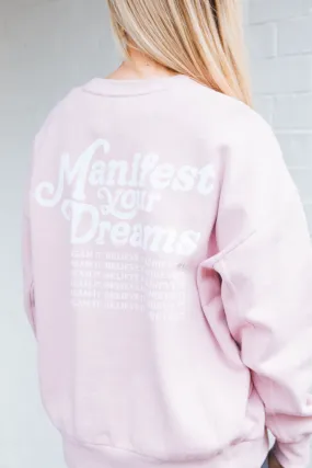 Oversized Manifest Sweatshirt, Pink Passion | Z Supply