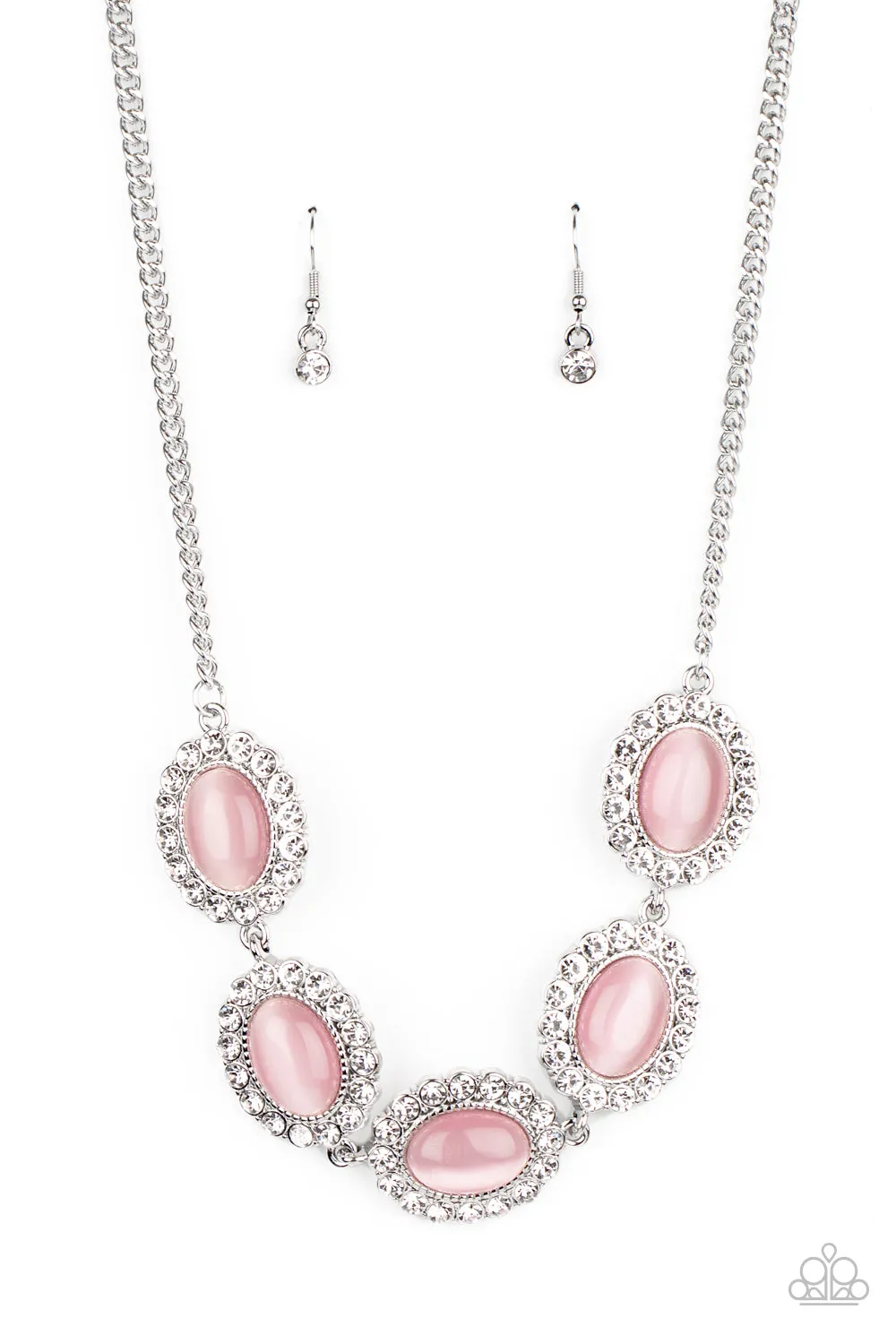 Paparazzi A DIVA-ttitude Adjustment Pink Moonstone Necklace