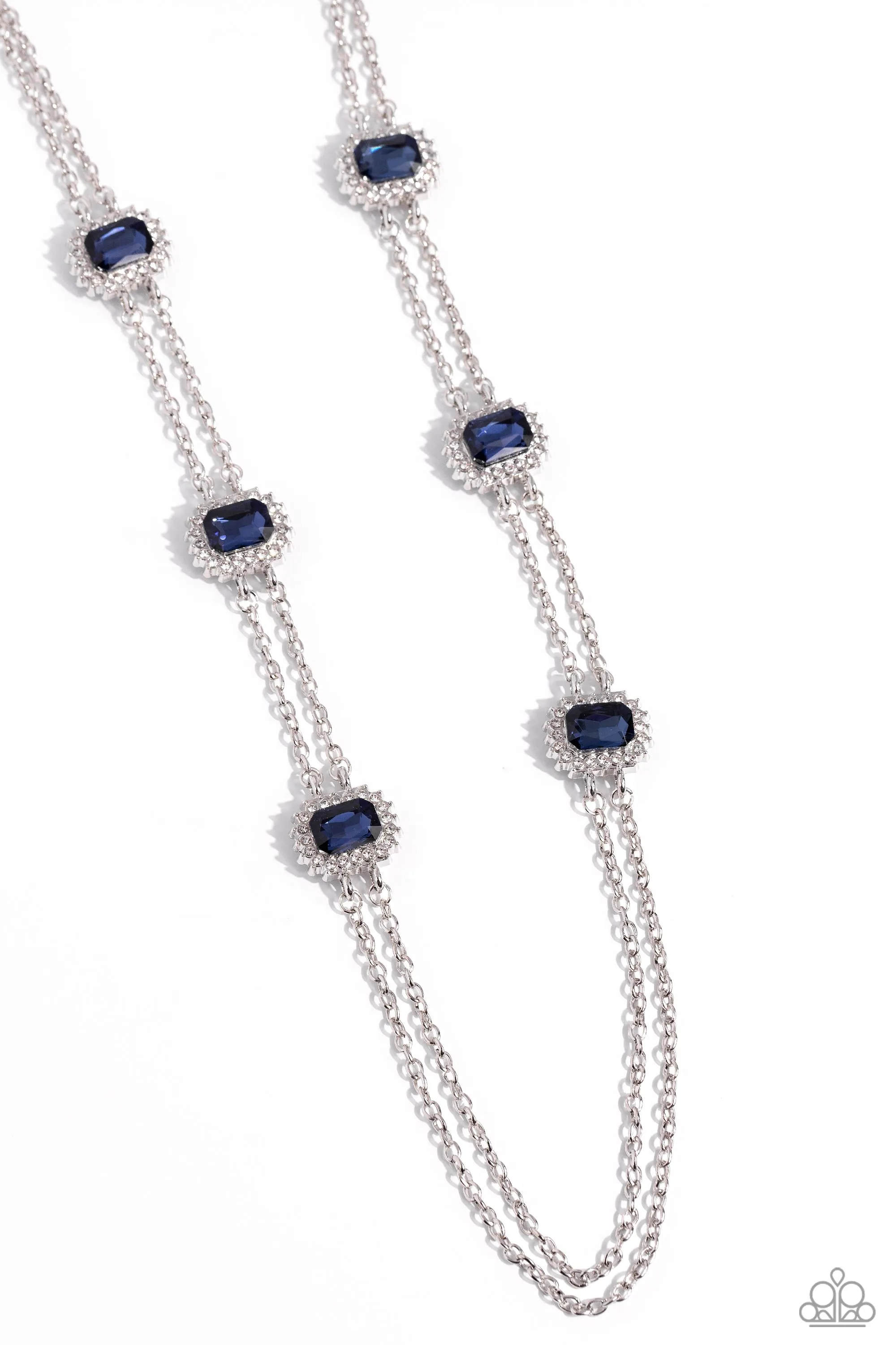 Paparazzi Pocketful of Sunshine Blue Necklace & Earring Set