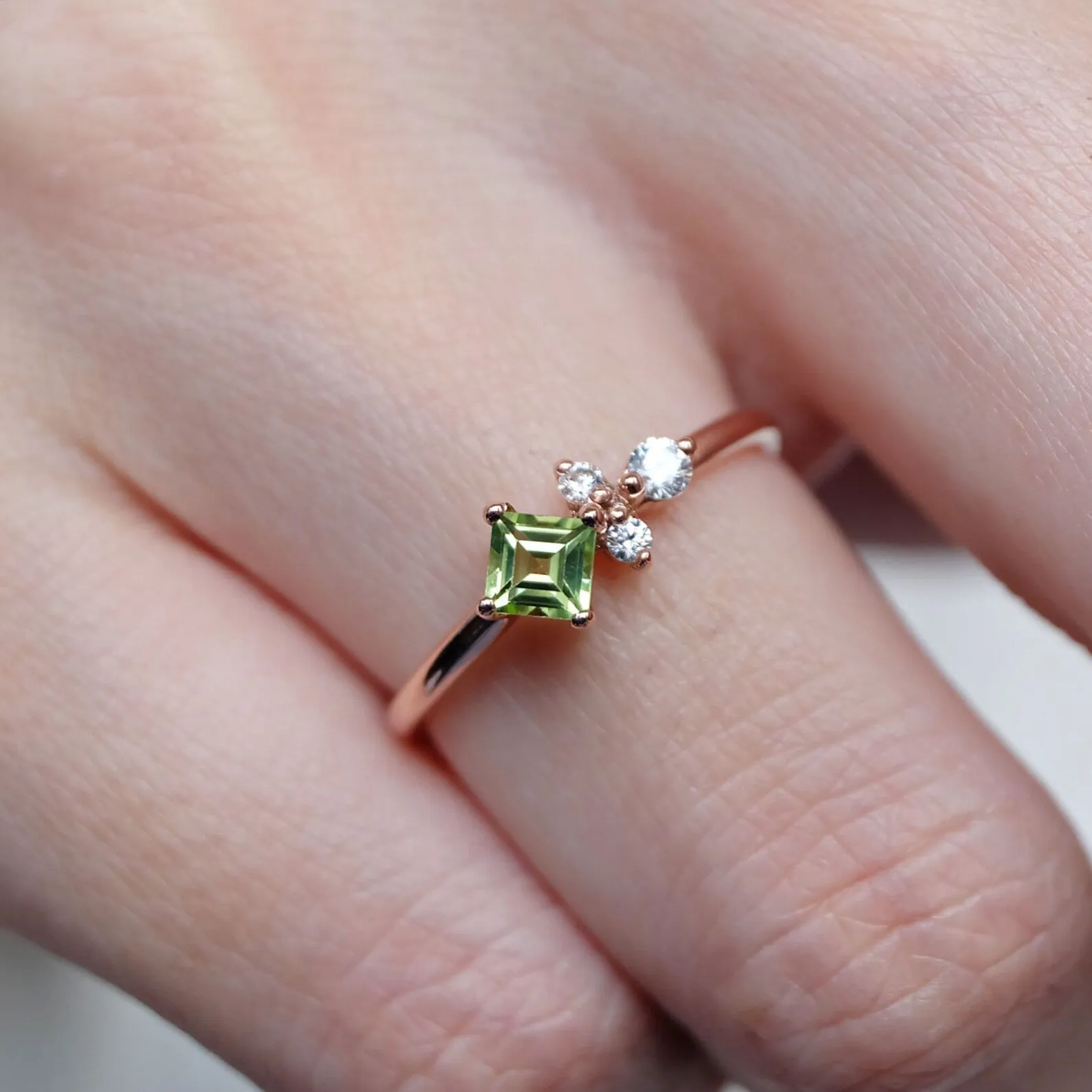 Peridot Cluster Ring Irelia