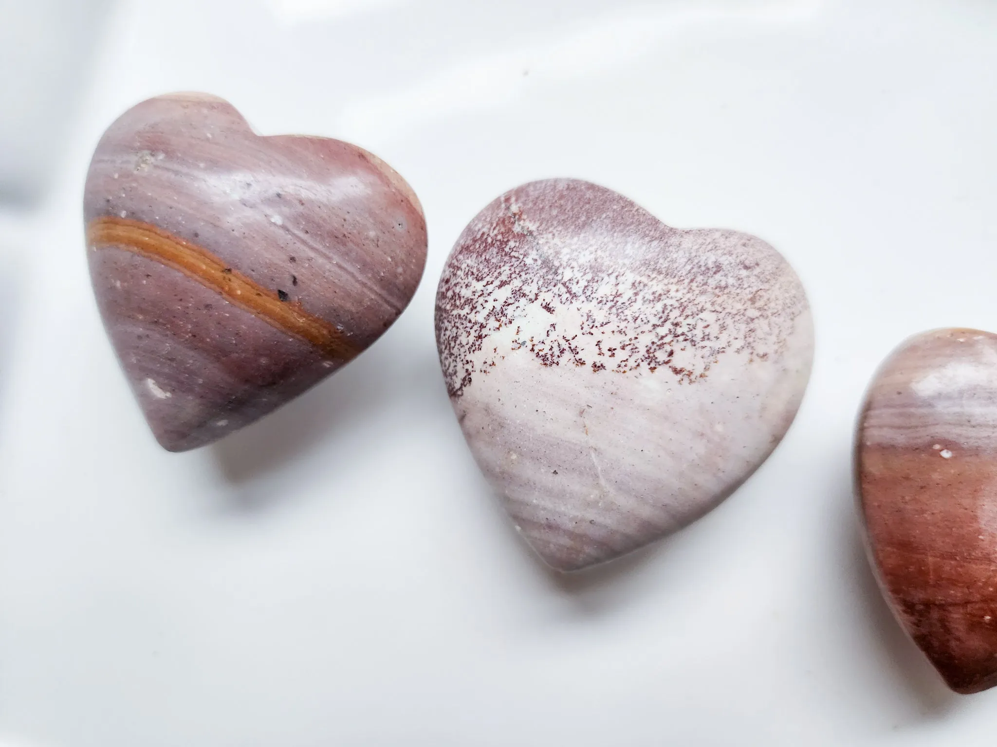 Pink Jasper Heart