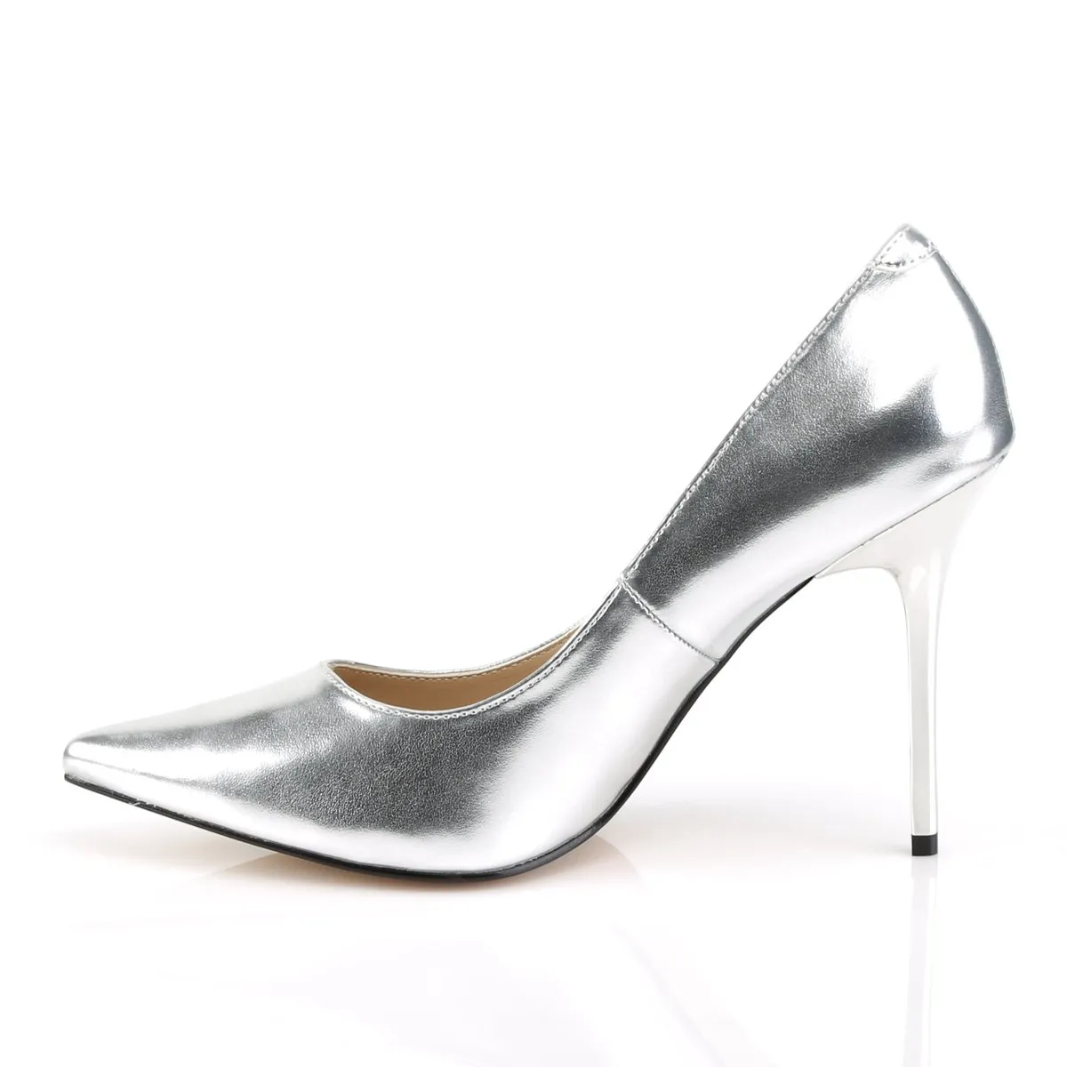 Pleaser Classique-20-Silver-Size 13-Clearance