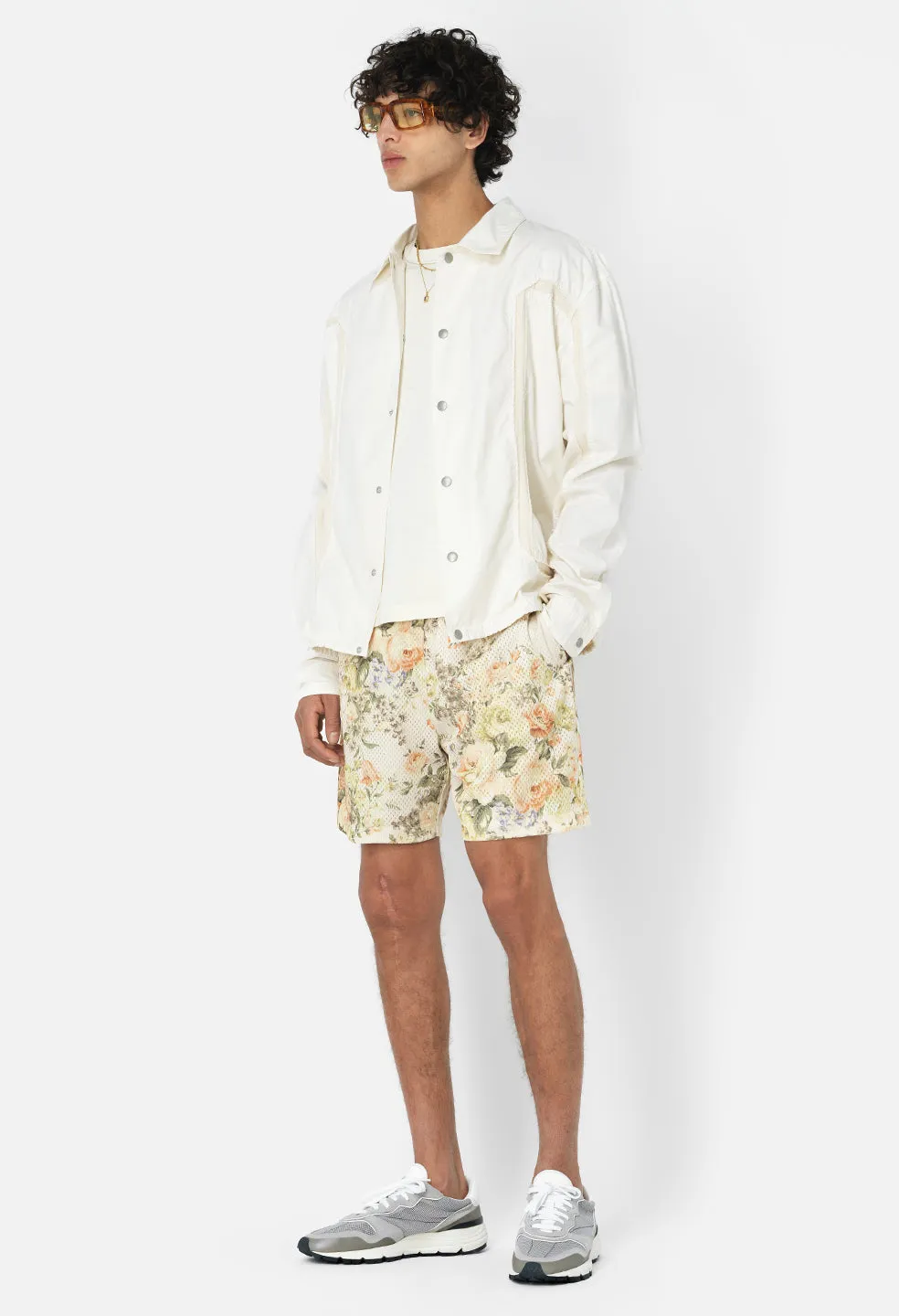 Practice Shorts / Beige Tuscan Floral