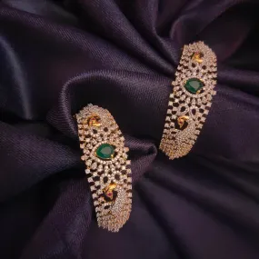 "Dazzle Like Royalty with the Asp Fashion Jewellery American Diamonds Bangles Set 88012495"