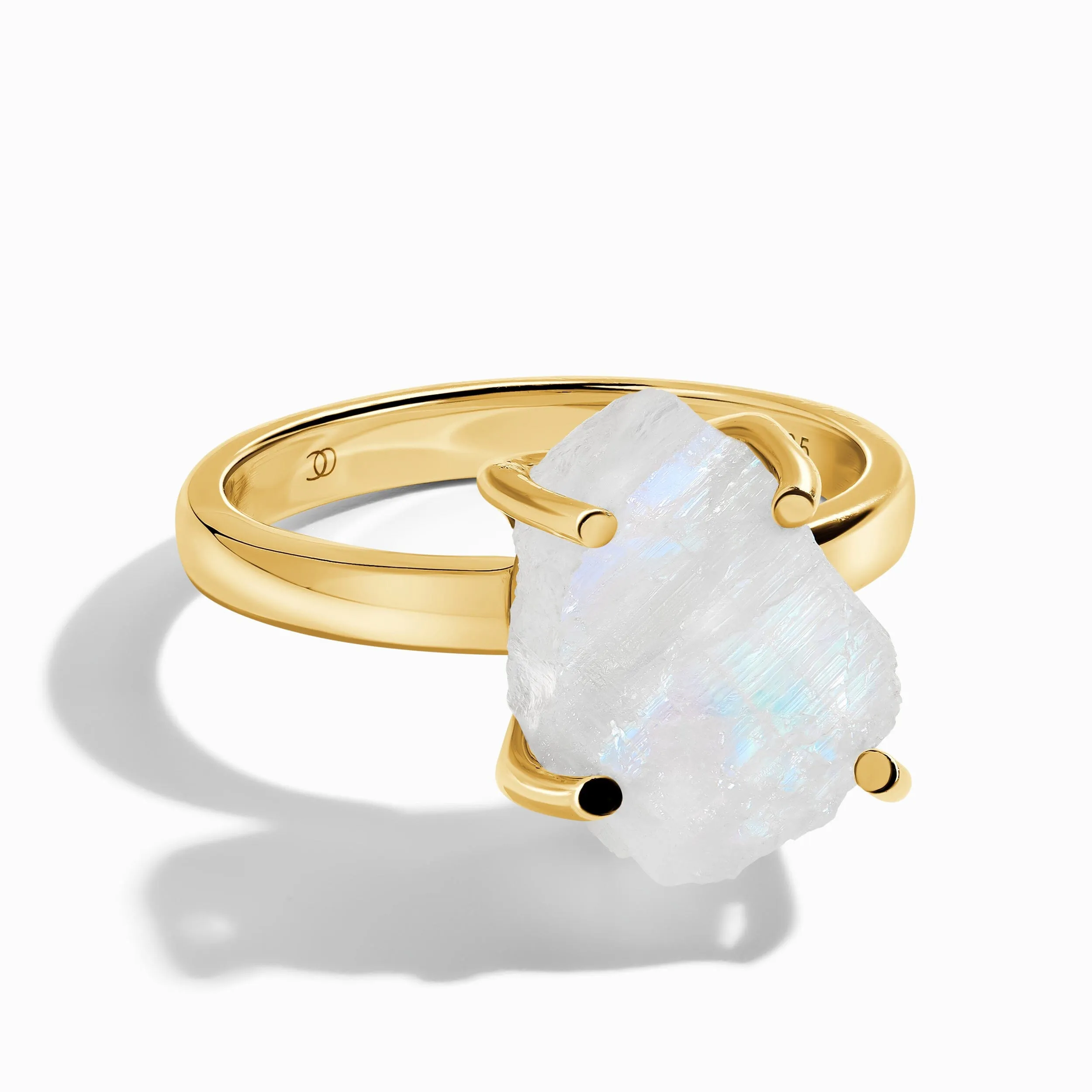 Raw Crystal Ring - Raw Crystal Moonstone