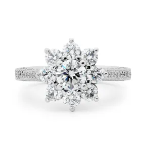 Round brilliant cut diamond ring