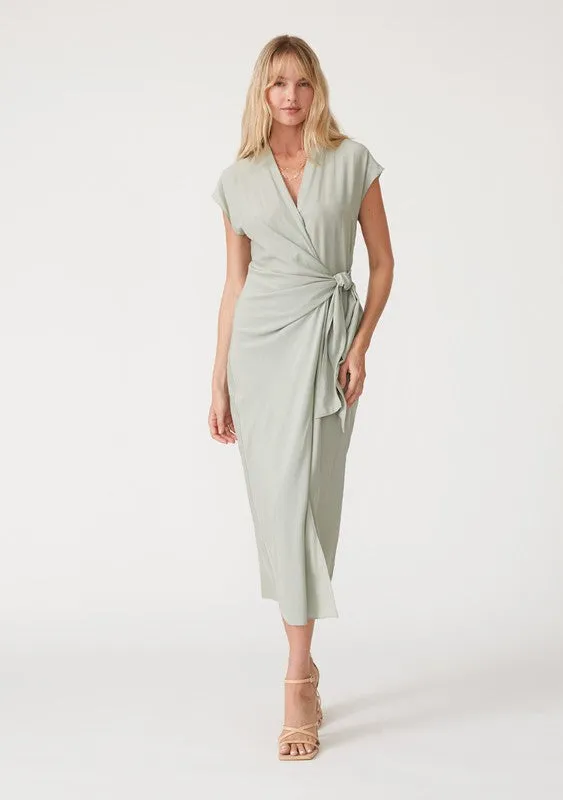 Sage Wrap Dress