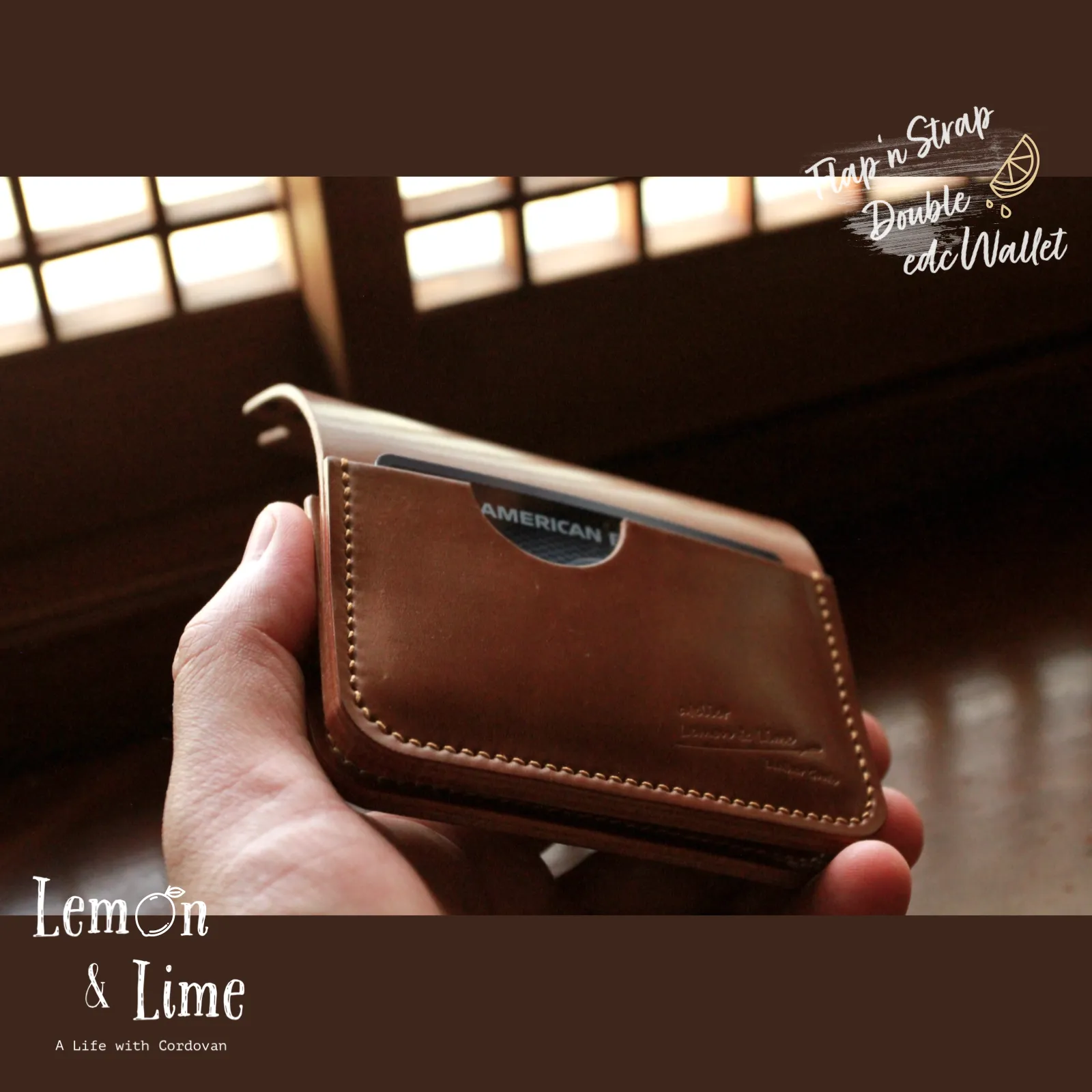 Shell Wallet / r12.5 / Flap and Strap, Double【Horween】シェルコードバンの財布 / r12.5 / Flap and Strap, Double