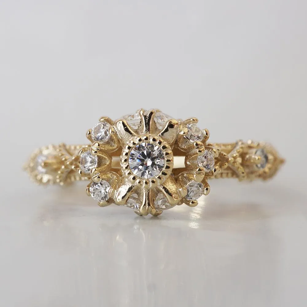 Stella Diamond Ring in 14K and 18K Gold