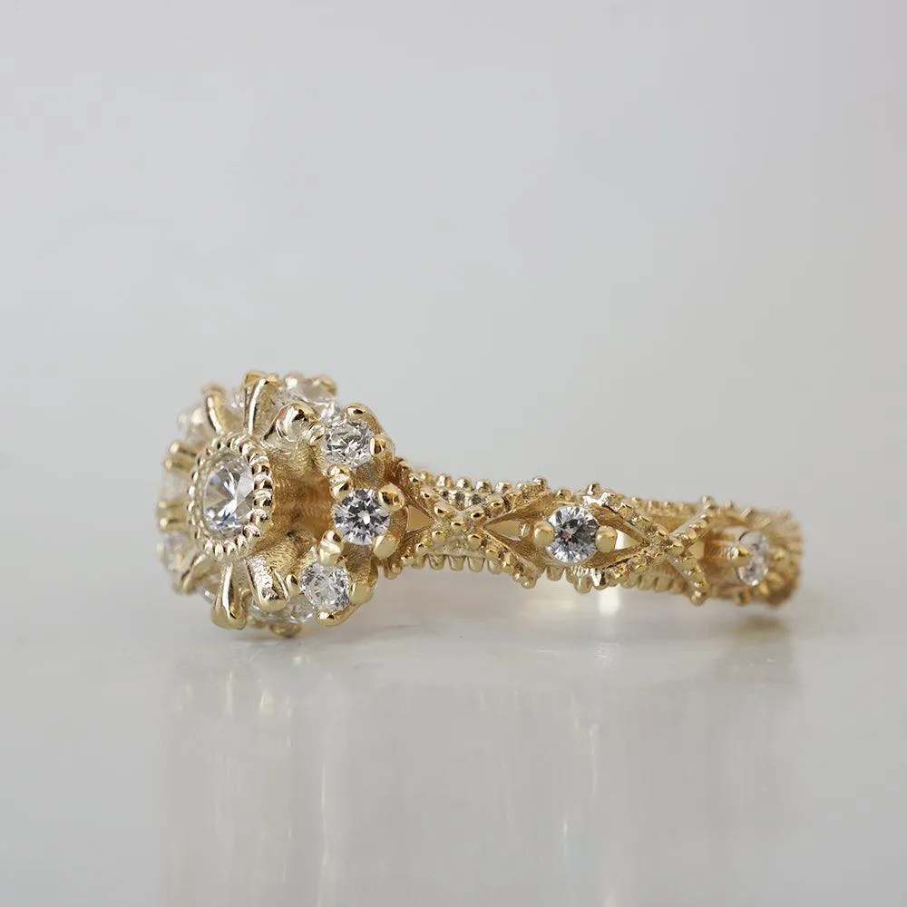 Stella Diamond Ring in 14K and 18K Gold