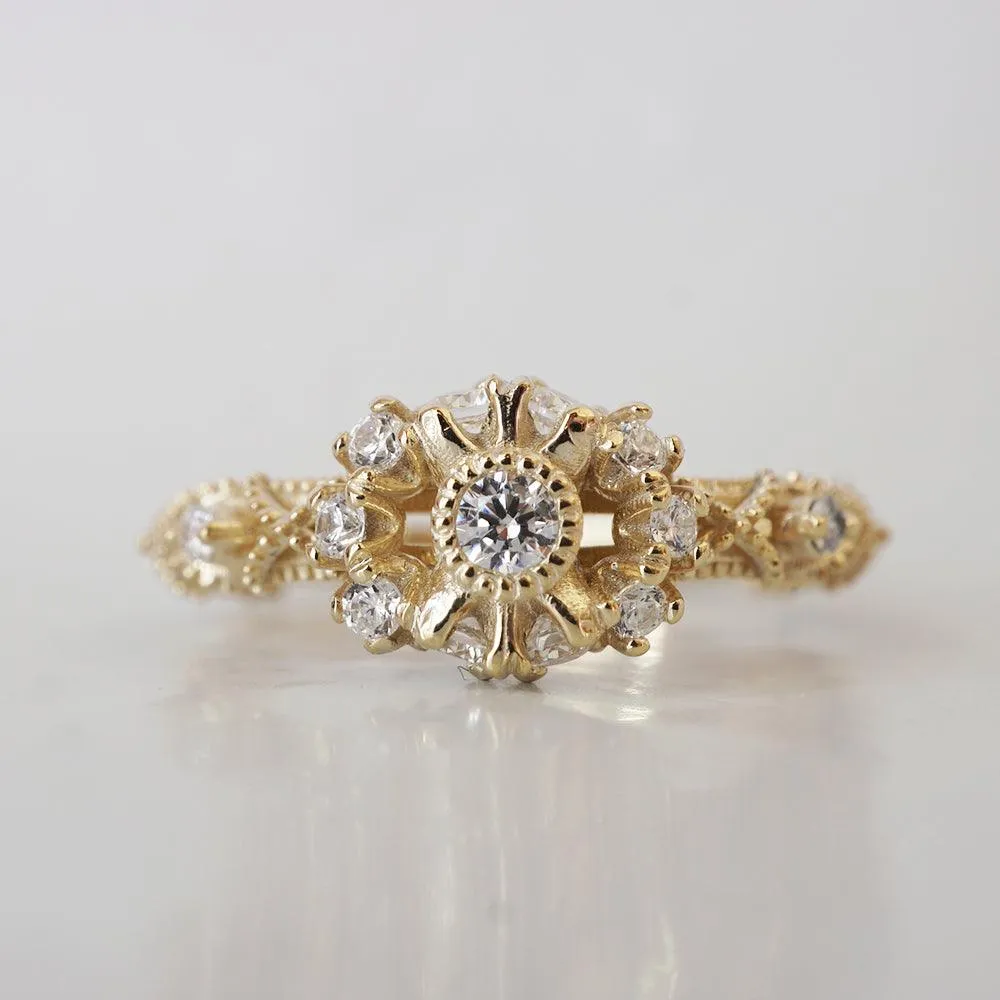 Stella Diamond Ring in 14K and 18K Gold