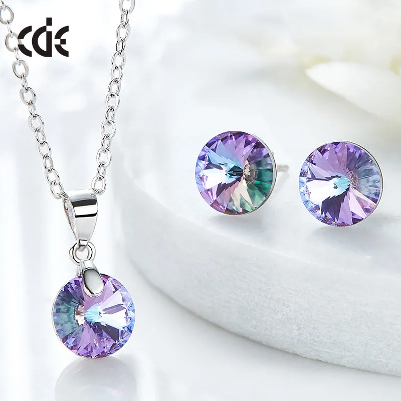 The amethyst rounded crystal set