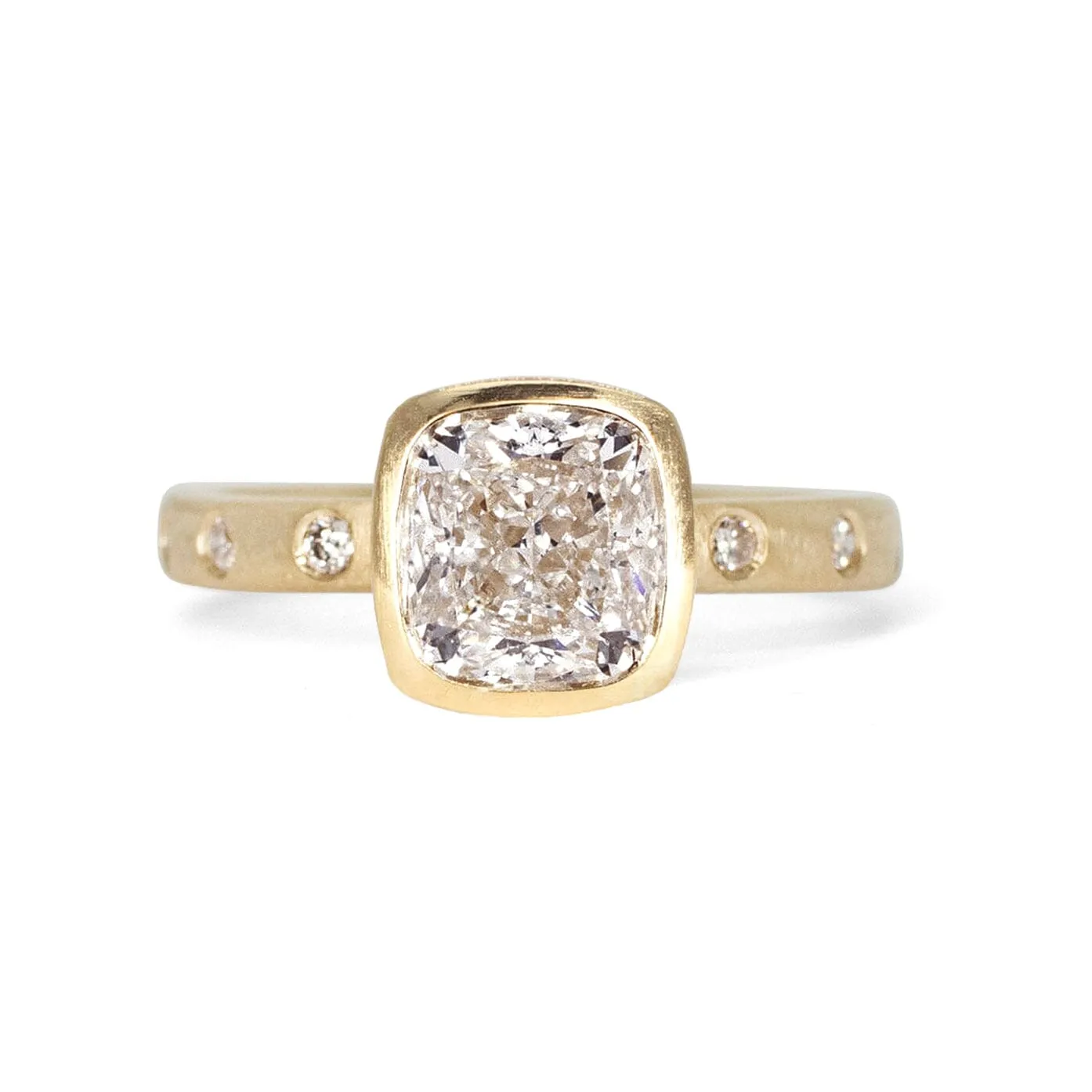 The Atlantic Engagement Ring Setting With Diamond Accent Band